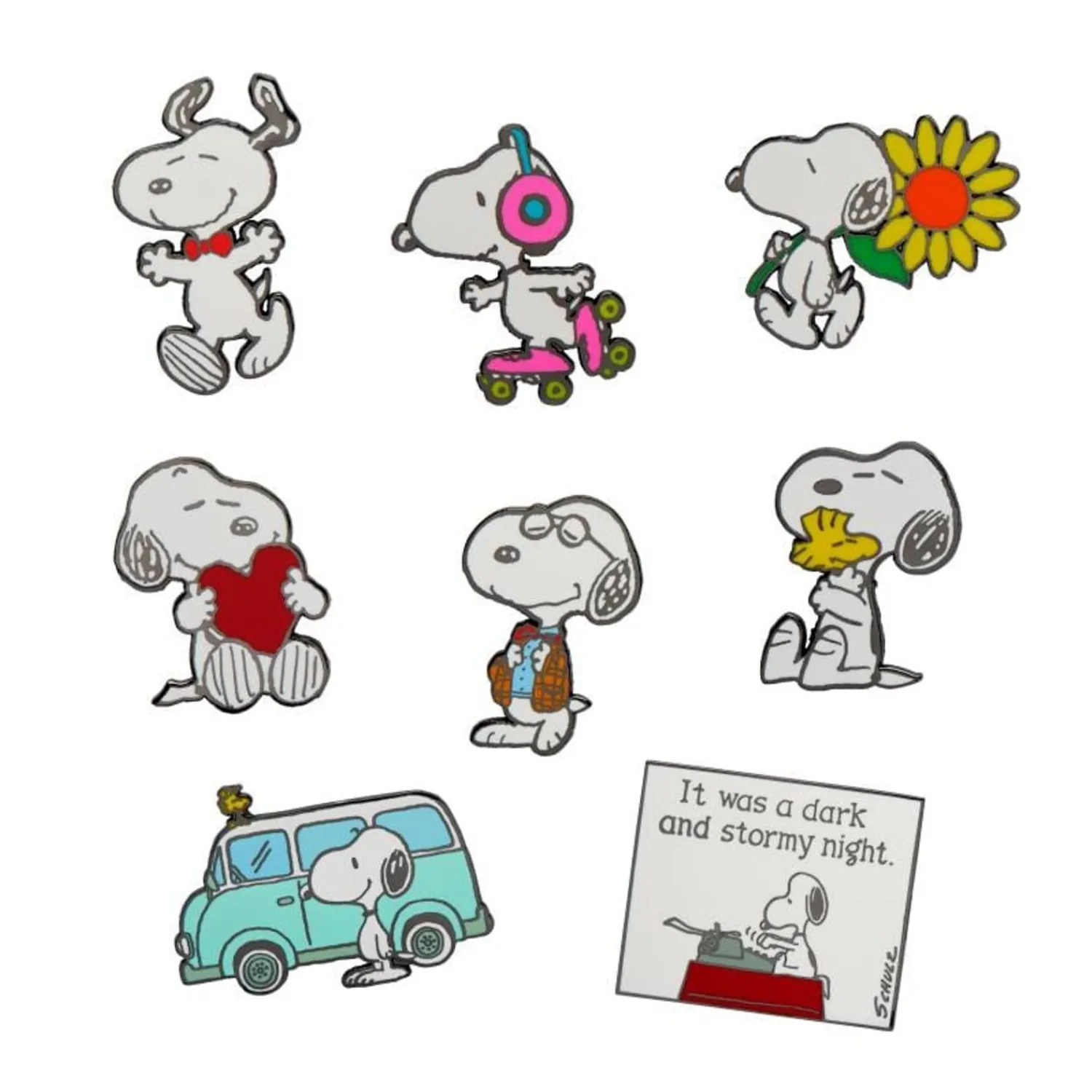 8 Piece Peanuts Enamel Pin Set^Erstwilder Discount