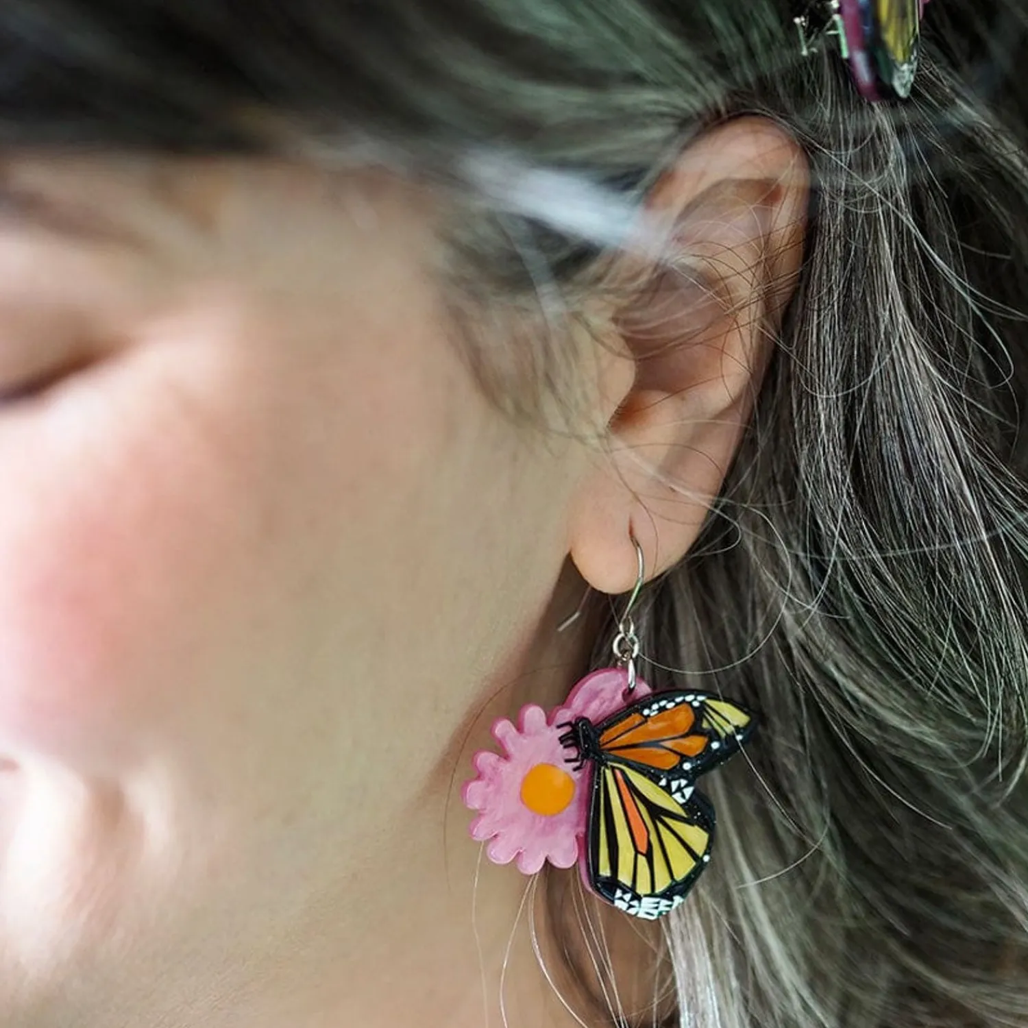 A Butterfly Named Flutter Drop Earrings^Erstwilder Online