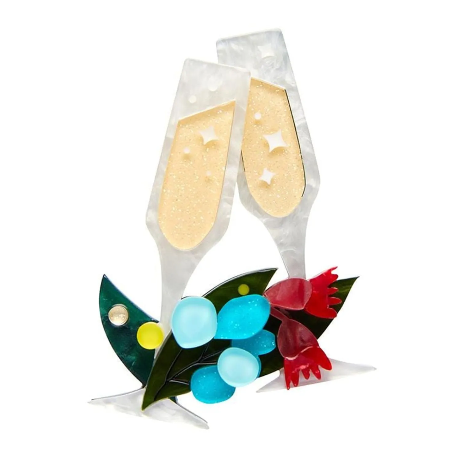 A Champagne Christmas Brooch^Erstwilder Clearance