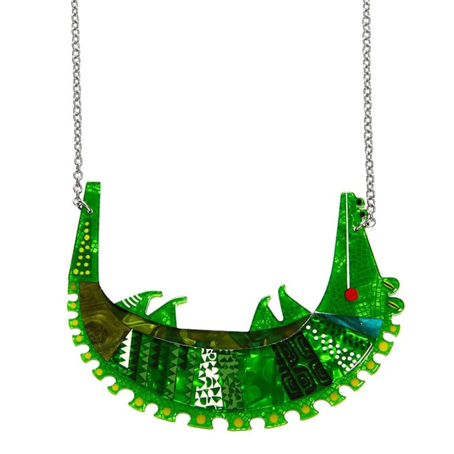 A Crocodile Named Growl Necklace^Erstwilder New