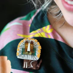 A Lion Named Roar Brooch^Erstwilder