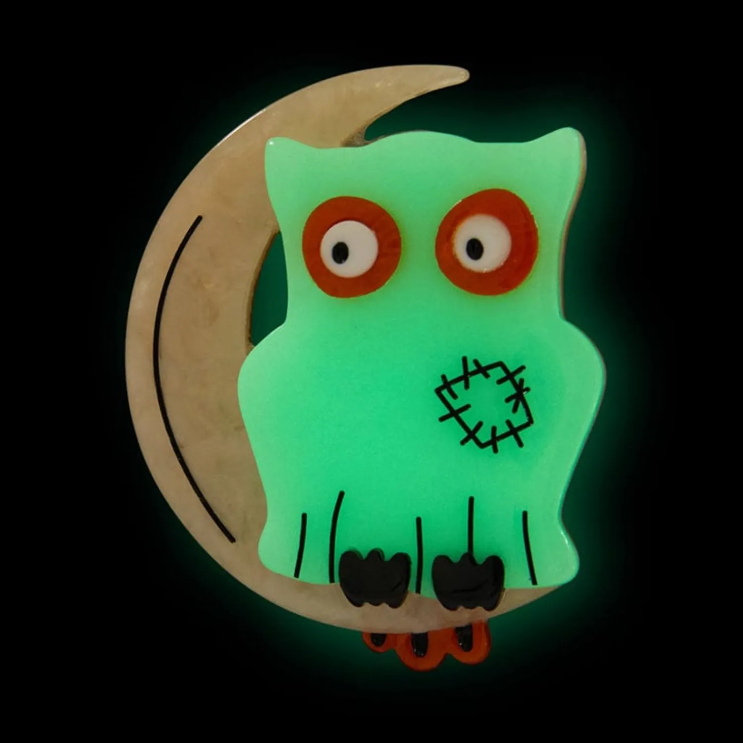 A Most Ghostly Owl Brooch^Erstwilder Outlet