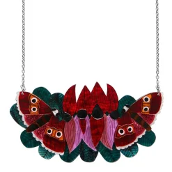 A Moth Amongst The Desert Peas Necklace^Erstwilder Hot