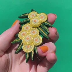 Acacia In Gold Brooch^Erstwilder Online