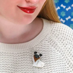 Adoring Polly Pug Mini Brooch^Erstwilder New