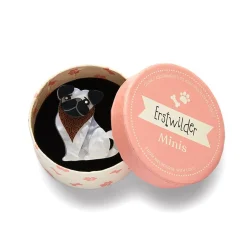 Adoring Polly Pug Mini Brooch^Erstwilder New