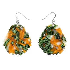 Adorned In Feathers Iris Drop Earrings^Erstwilder New