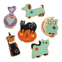All Hallows Eve Enamel Pin Pack - 6 Pack^Erstwilder