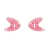 Atomic Boomerang Glitter Stud Earrings - Pink^Erstwilder Online