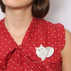 Babette Marie Cat Brooch^Erstwilder Discount