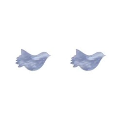 Bird Ripple Resin Stud Earrings - Blue^Erstwilder Clearance