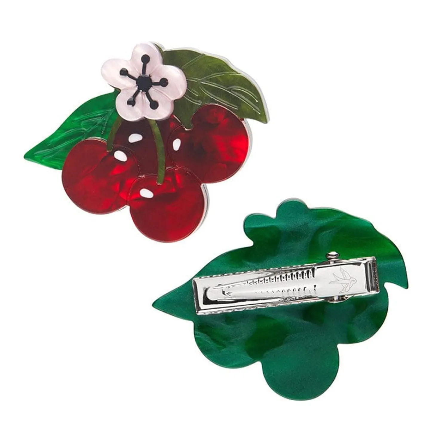 Blossoming Cherries Hair Clips Set - 2 Piece^Erstwilder Discount