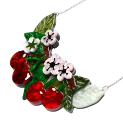 Blossoming Cherries Statement Necklace^Erstwilder Sale