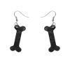 Bones Ripple Resin Drop Earrings - Black^Erstwilder Discount