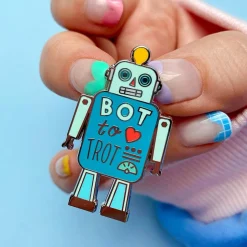 Bot To Trot Enamel Pin^Erstwilder Hot