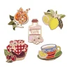 Botanical Fruit Enamel Pin Pack - 5 Piece^Erstwilder Outlet
