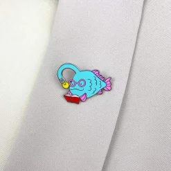 Bright-Eyed Bibliophile Enamel Pin^Erstwilder New