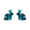 Bunny Chunky Glitter Resin Stud Earrings - Green^Erstwilder Sale