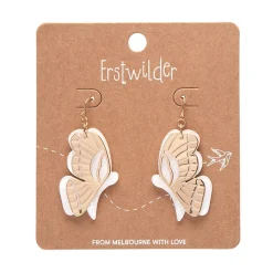 Butterfly Textured Resin Drop Earrings - White^Erstwilder Hot