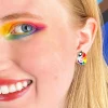 Carmel'S Colourful Chameleon Enamel Stud Earrings^Erstwilder Clearance