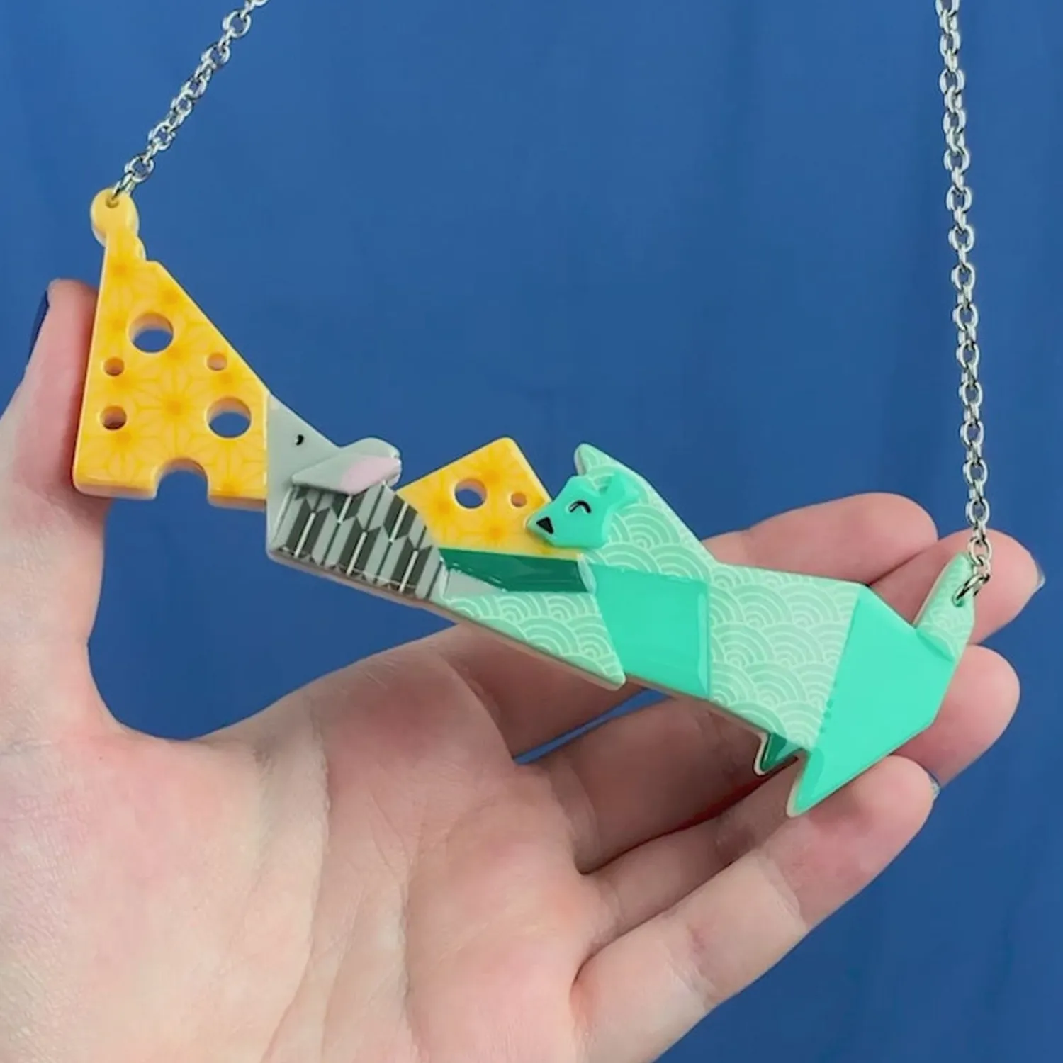 Cat And Mouse Necklace^Erstwilder Clearance