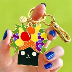 Catmen Miranda Enamel Key Ring^Erstwilder Online