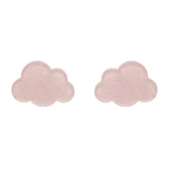 Cloud Glitter Resin Stud Earrings - Pink^Erstwilder Best