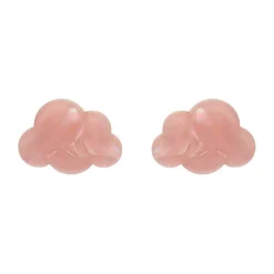 Cloud Solid Glitter Resin Stud Earrings - Pink^Erstwilder