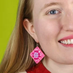 Cosy Comfort Earrings - Pink^Erstwilder Online