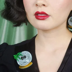 Crystal Ball Brooch^Erstwilder Clearance