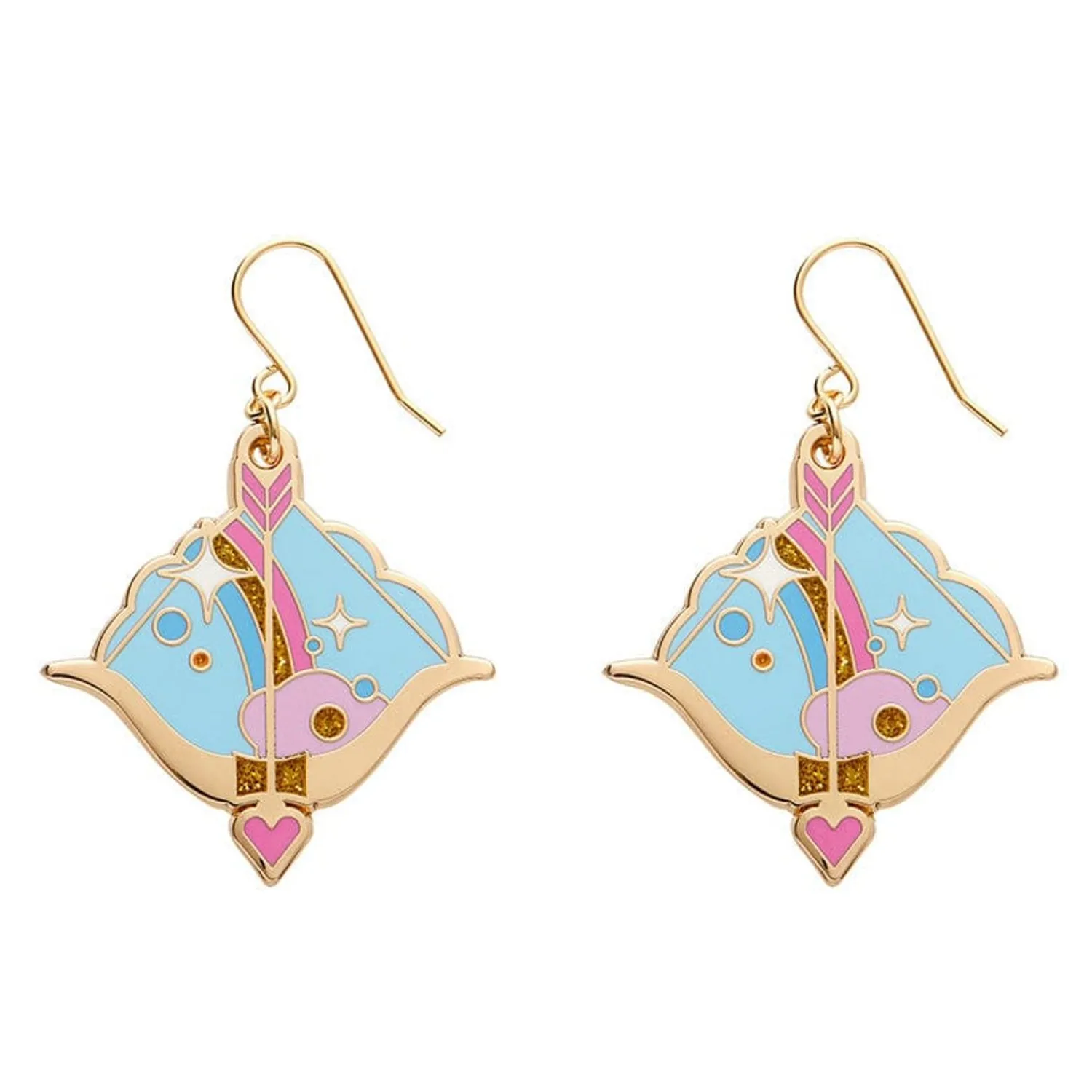 Cupid'S Aim Enamel Drop Earrings^Erstwilder