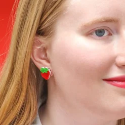 Darling Strawberry Stud Earrings^Erstwilder Discount