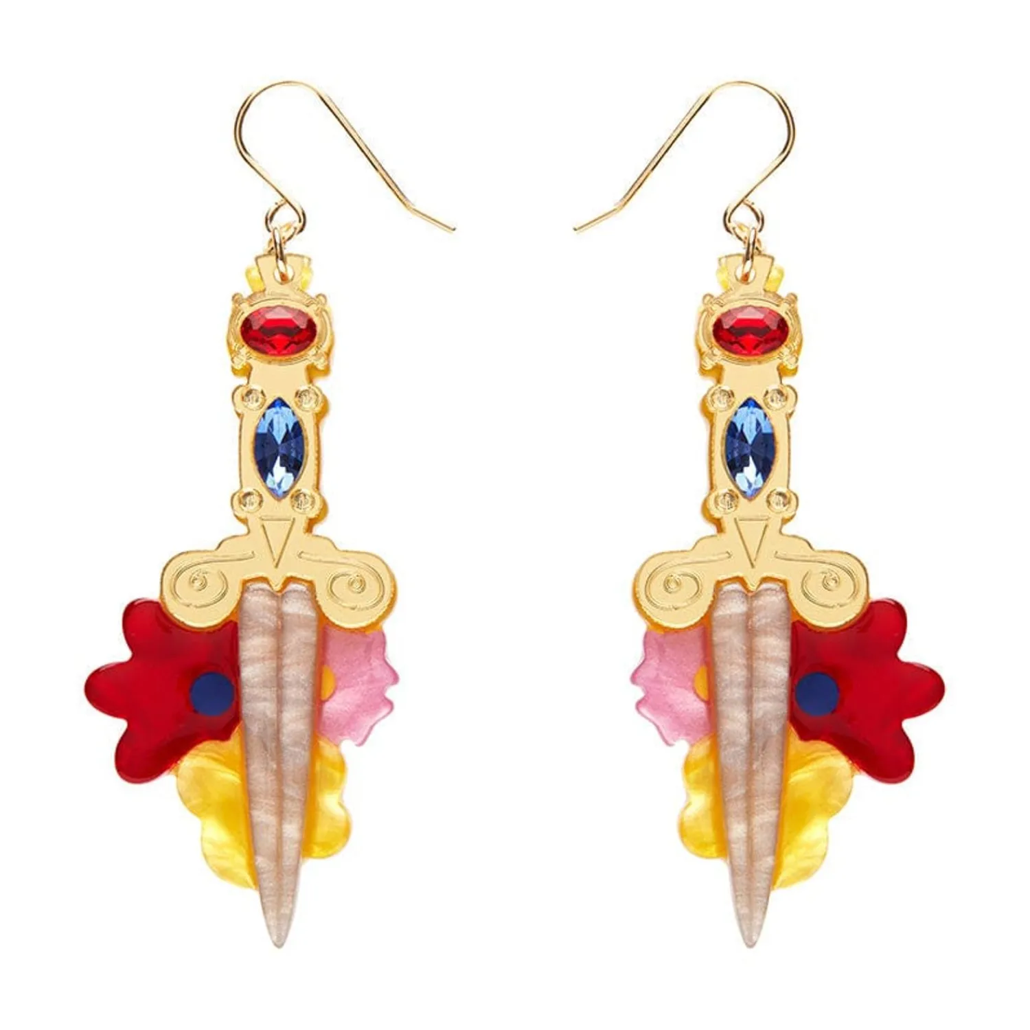 Double-Edged Delight Drop Earrings^Erstwilder New
