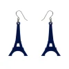 Eiffel Tower Solid Resin Drop Earrings - Blue^Erstwilder Outlet