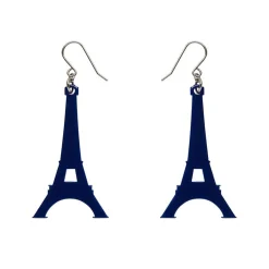 Eiffel Tower Solid Resin Drop Earrings - Blue^Erstwilder Outlet