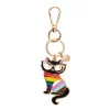 Elissa The Rainbow Cat Enamel Key Ring^Erstwilder Discount