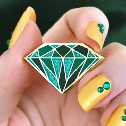 Emerald Enamel Pin^Erstwilder Clearance
