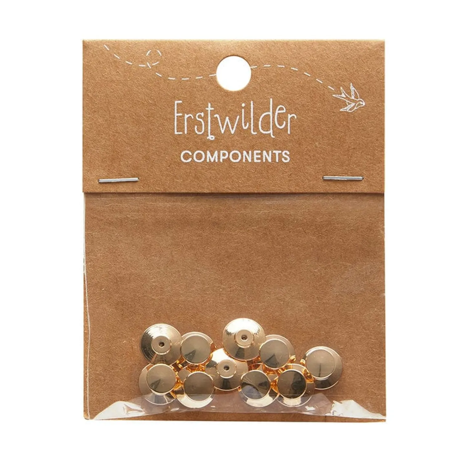 Enamel Pin Metal Locking Clasp 10-Pack - Gold^Erstwilder Sale