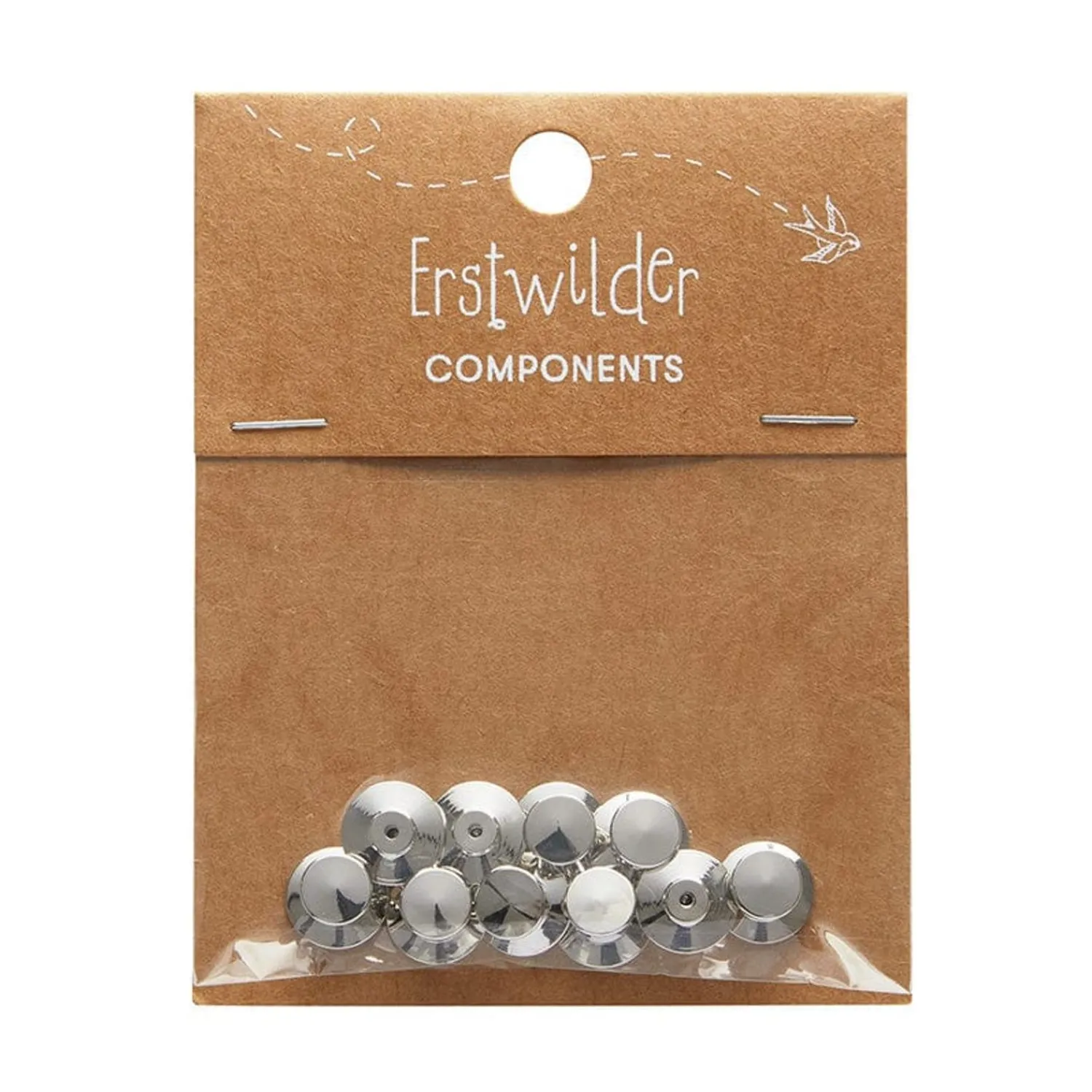 Enamel Pin Metal Locking Clasp 10-Pack - Silver^Erstwilder Discount