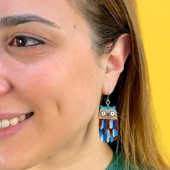 Feather Dress Drop Earrings^Erstwilder Outlet