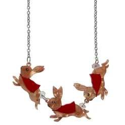 Flopsy, Mopsy & Cottontail Necklace^Erstwilder Outlet