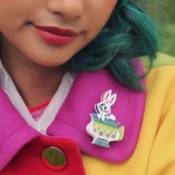 Follow The White Rabbit Brooch^Erstwilder New