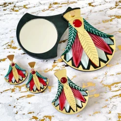 Gift Of The Nile Papyrus Mirror Compact^Erstwilder Best