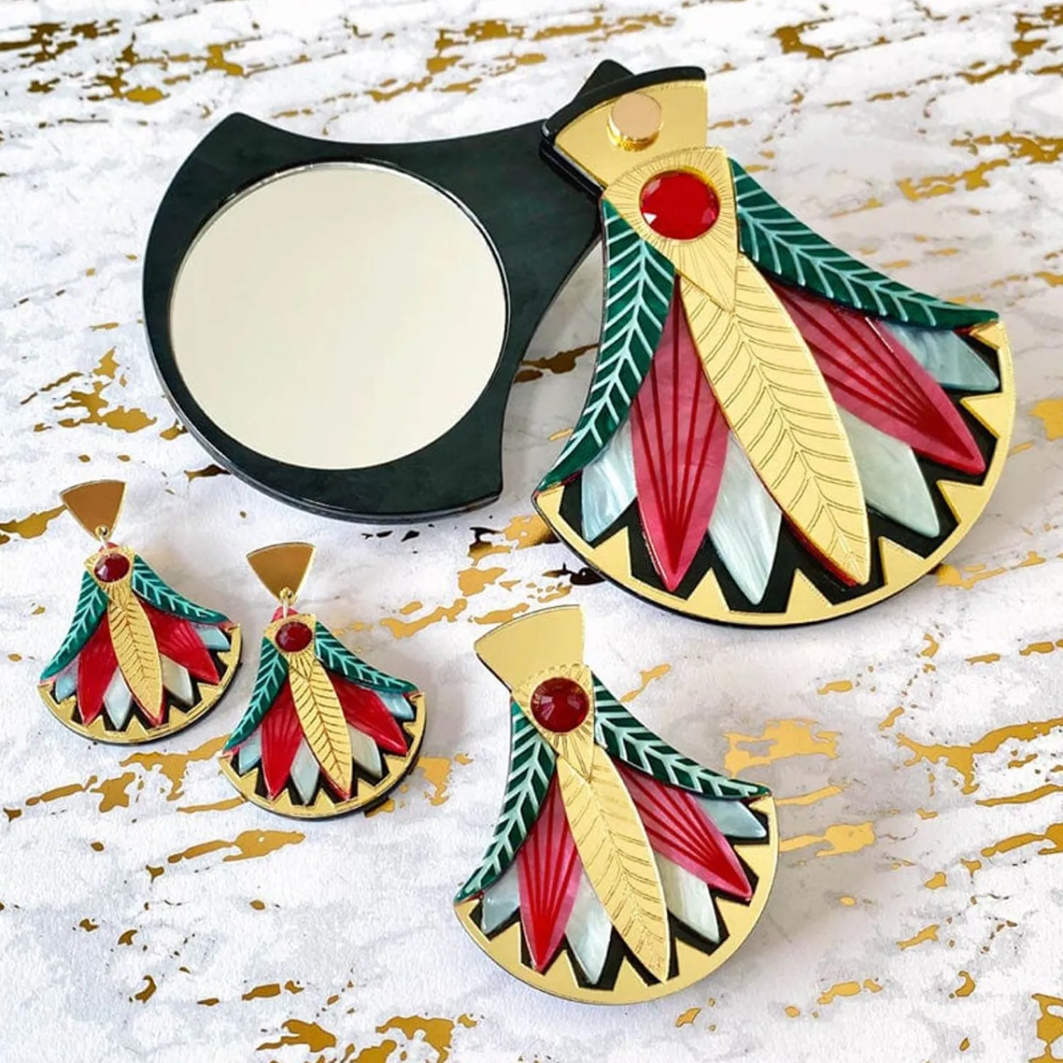 Gift Of The Nile Papyrus Mirror Compact^Erstwilder Best