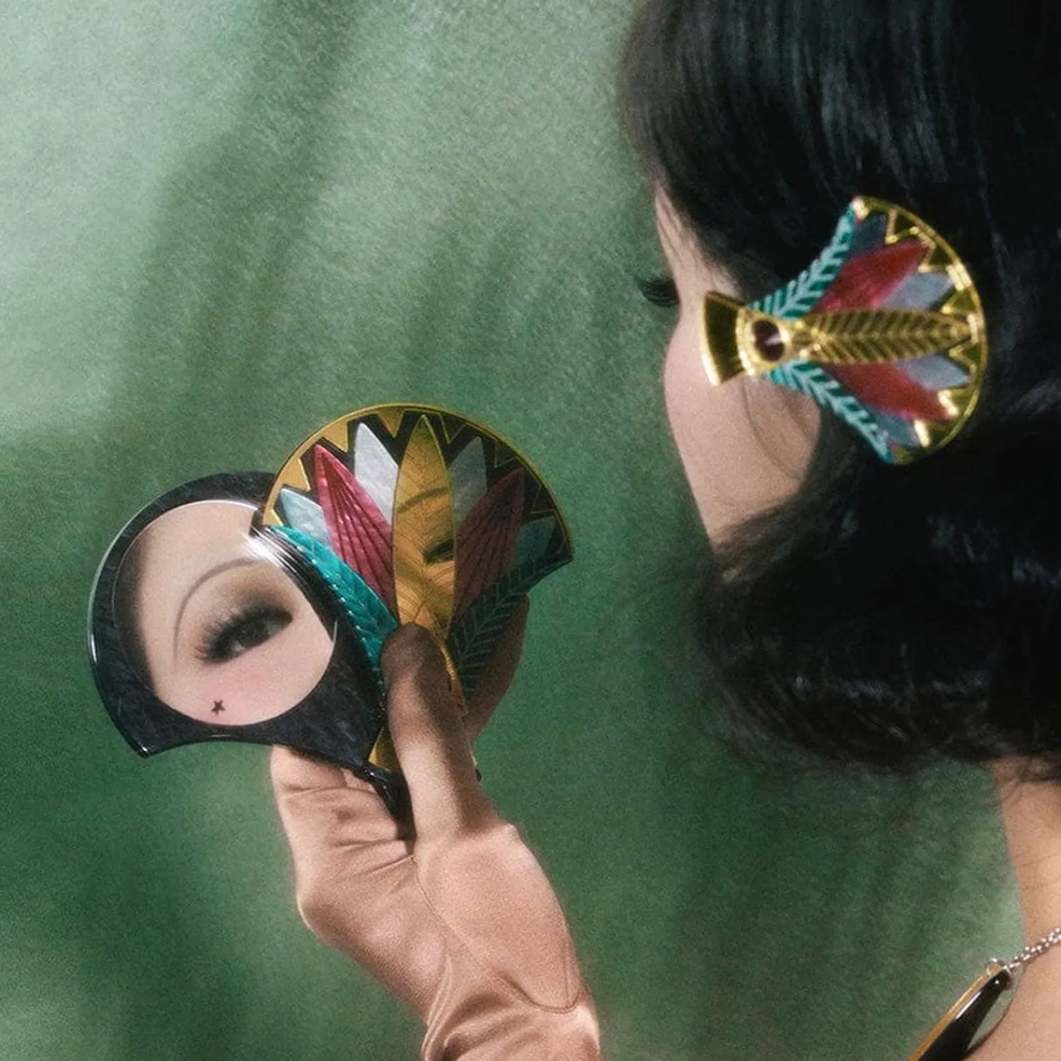Gift Of The Nile Papyrus Mirror Compact^Erstwilder Best