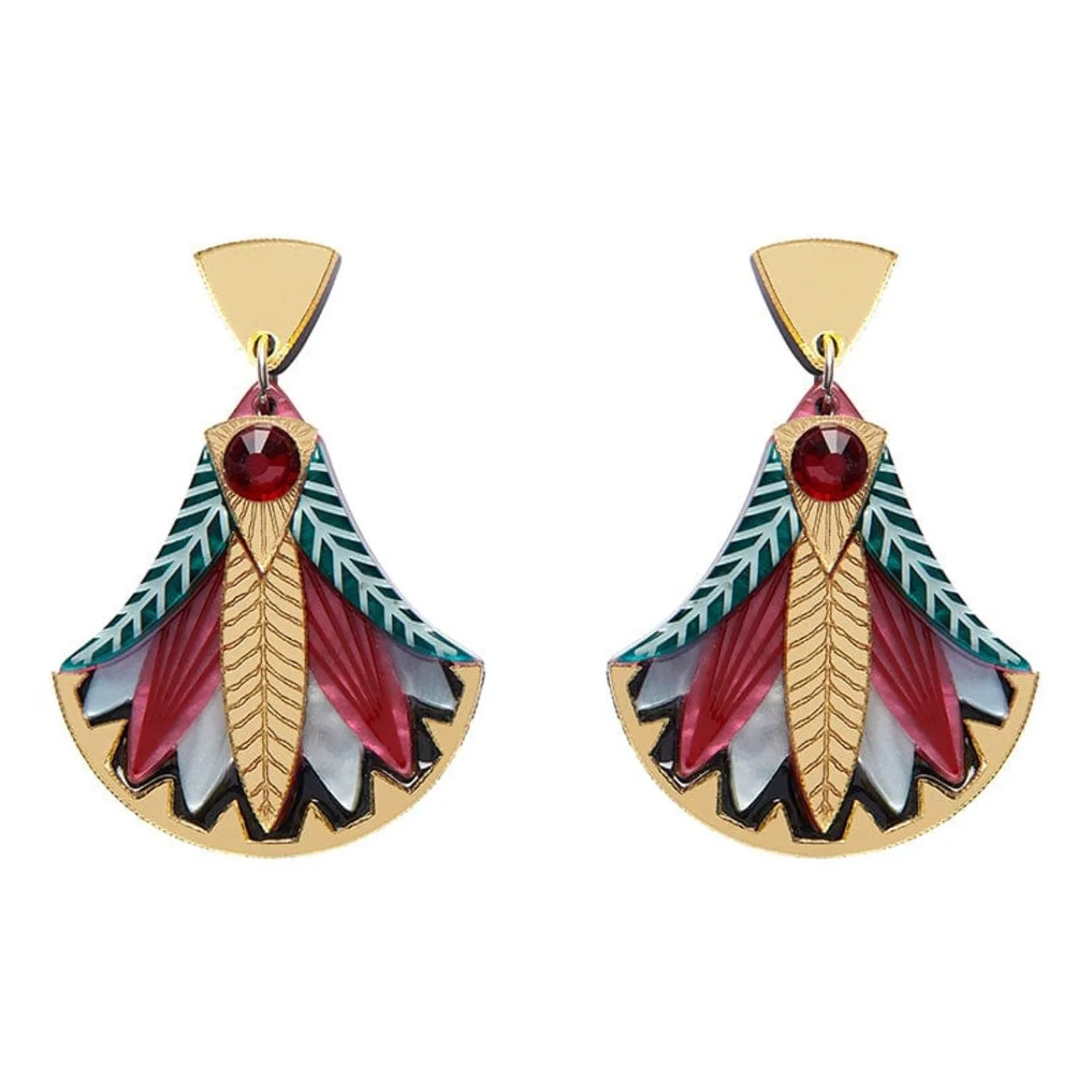 Gift Of The Nile Papyrus Drop Earrings^Erstwilder New
