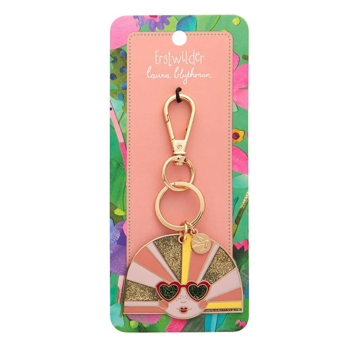 Groovy U.V. Enamel Key Ring^Erstwilder Clearance