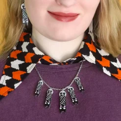Halloween Hang-Up Bat Necklace^Erstwilder New