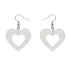 Heart Bubble Resin Drop Earrings - White^Erstwilder Online