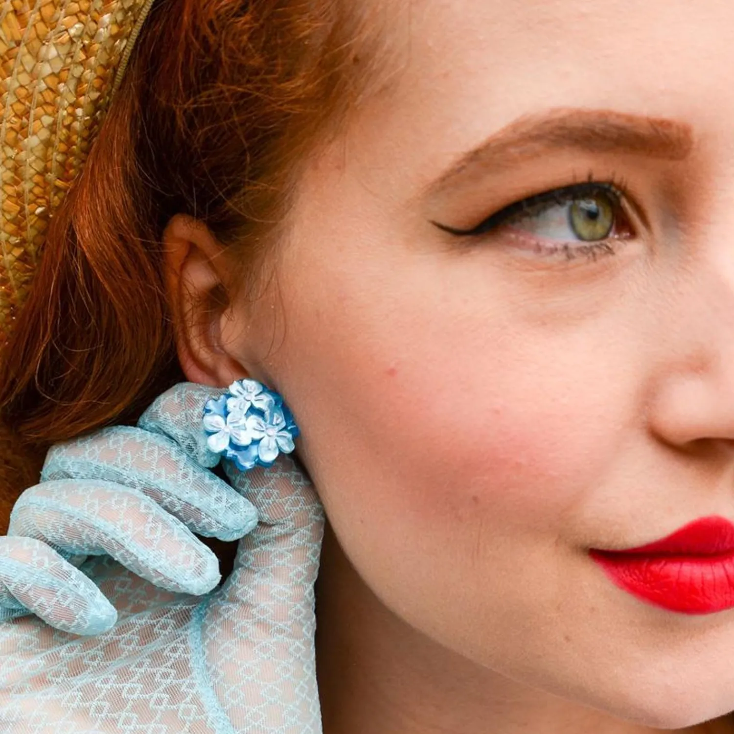 Heartfelt Hydrangea Earrings^Erstwilder New
